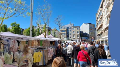 Wekelijkse markt te Blankenberge (België)